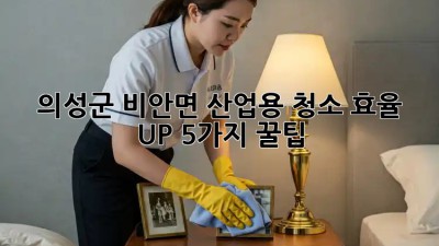 의성군 비안면 산업용 청소🧹 효율 UP! 5가지 꿀팁🍯
